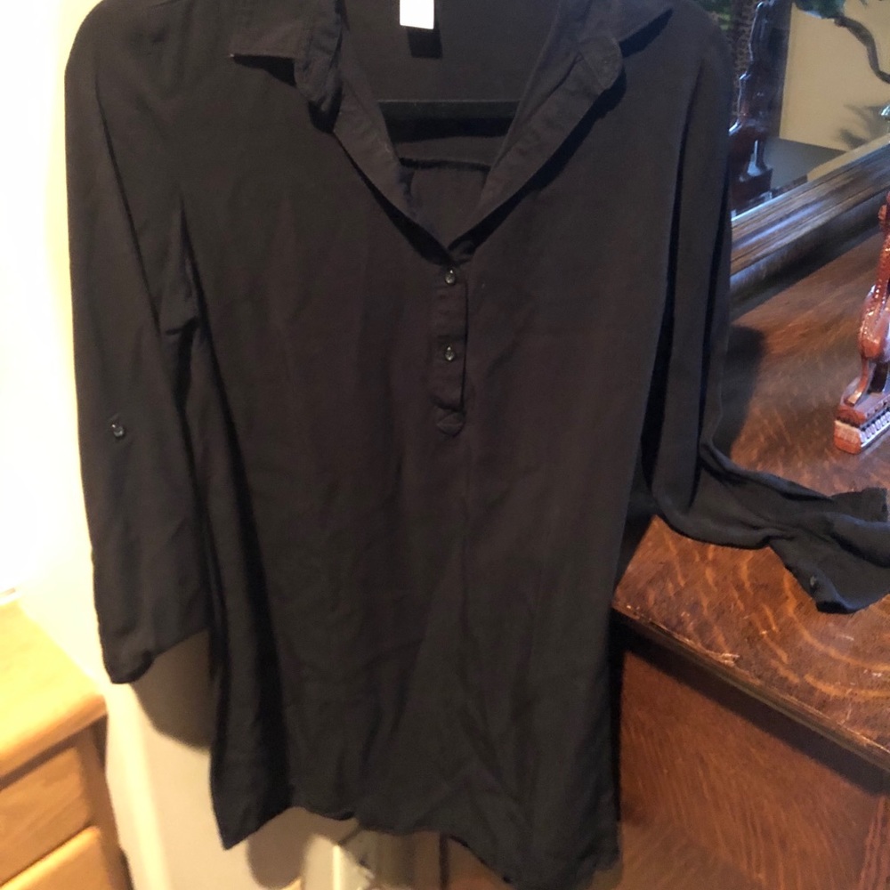 Black collard dress